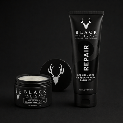 Gel calmante y bálsamo para tatuajes (Combo)