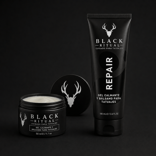 Gel calmante y bálsamo para tatuajes (Combo)